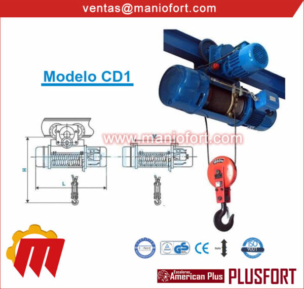 Polipasto Eléctrico de Cable