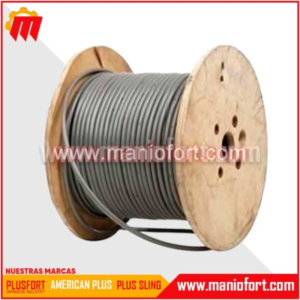 Cable de acero plastificado